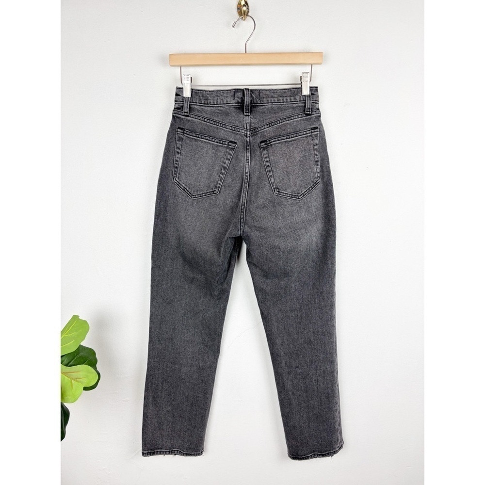 Abercrombie & Fitch Gray Ankle Straight Ultra High Rise Jeans Sz 26/2 - Picture 2 of 7